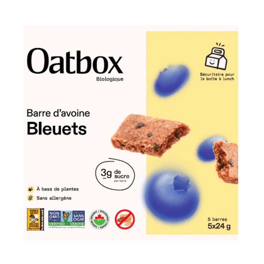 Oatbox Organic Blueberry Oat Bars, 5 Pack