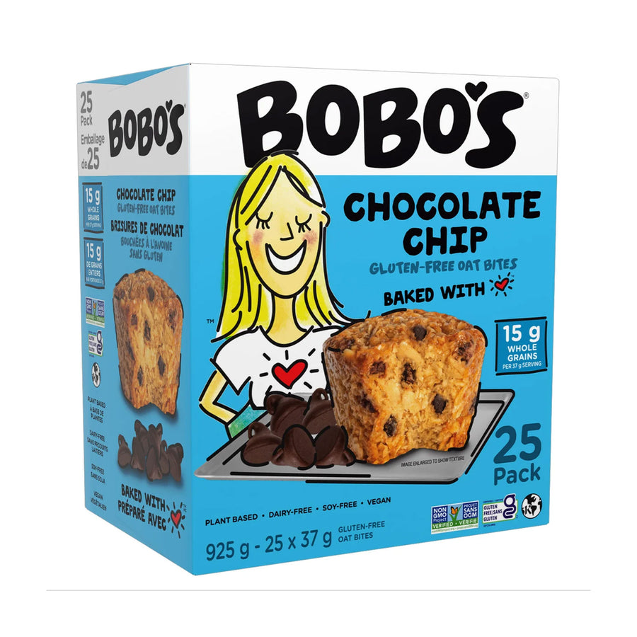 Bobo's Chocolate Chip Gluten-Free Oat Bites, 25x37g