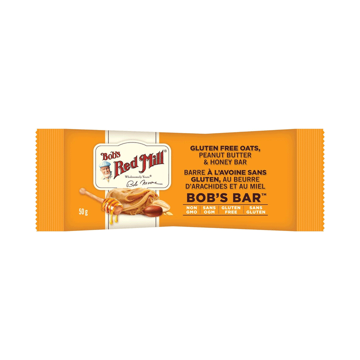 Bob's Red Mill Peanut Butter Honey & Oats Bar, 12 Pack