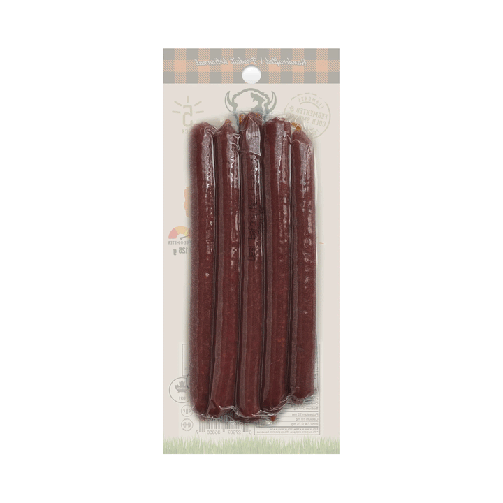 BUFF Bison Snack Sticks (Original), Grass-Fed Protein Snack, 5-Pack