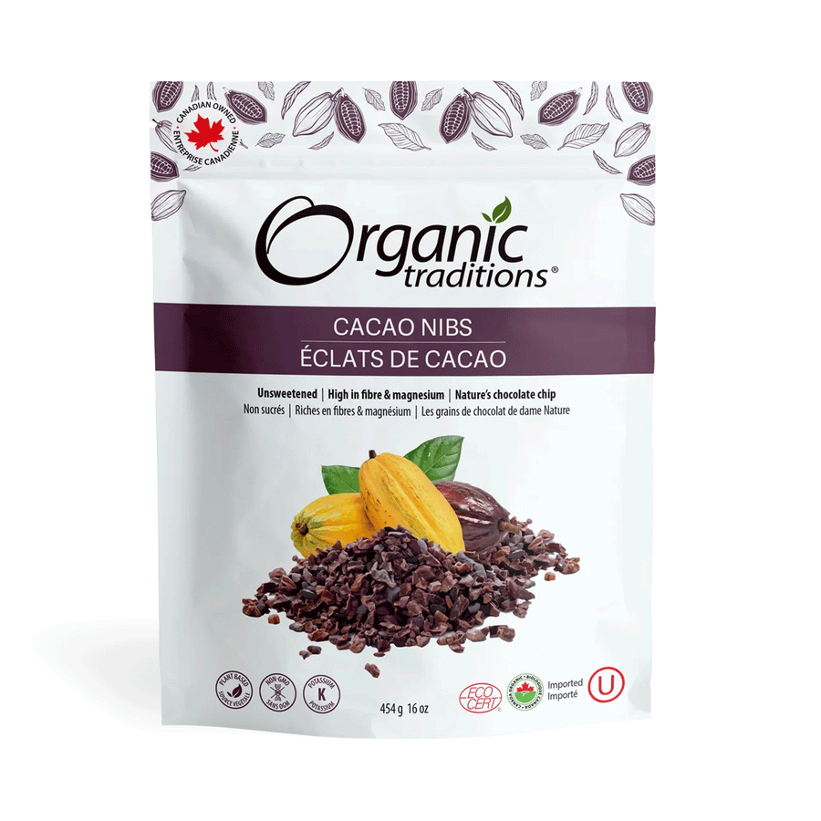 Organic Traditions Cacao Nibs, 454g