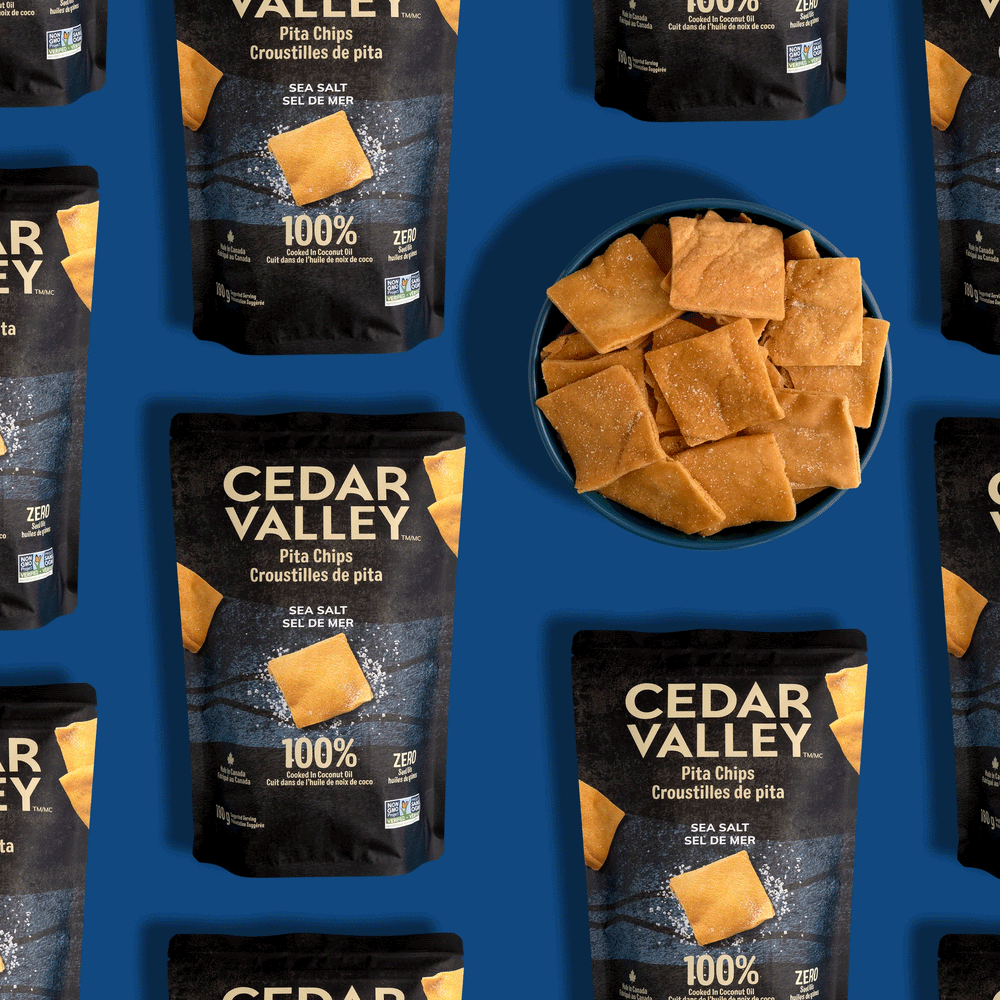 Cedar Valley Selections Sea Salt Pita Chips (Coconut Oil), 180g