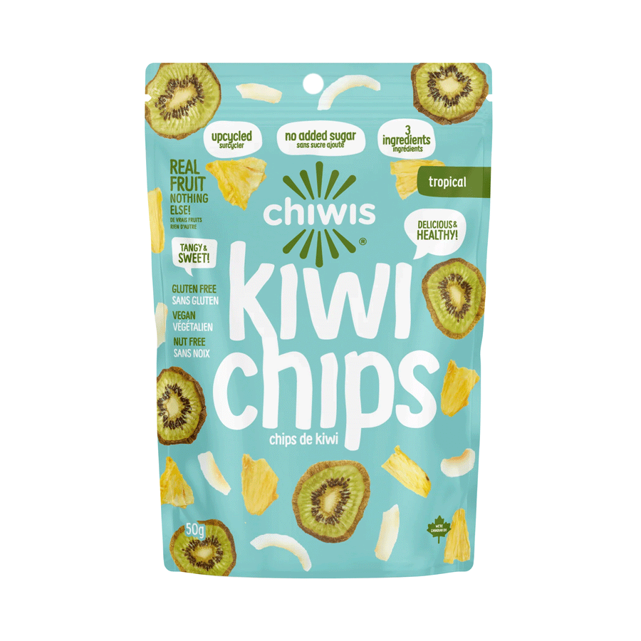 Chiwis Tropical Kiwi Chips, 50g