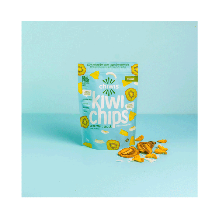 Chiwis Tropical Kiwi Chips, 50g