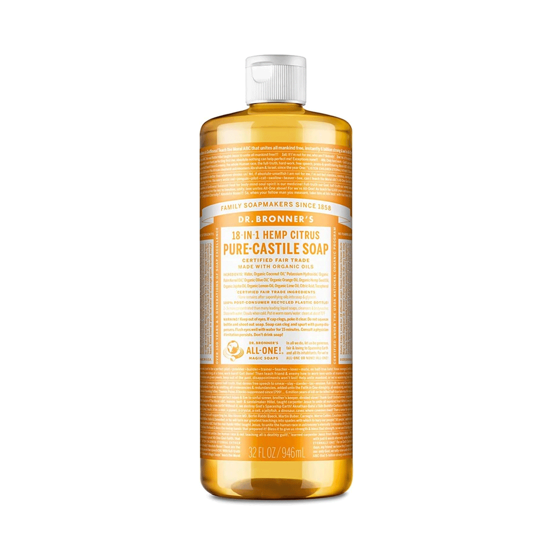 Dr. Bronner's Organic 18-In-1 Pure Castille Soap - Citrus, 946ml