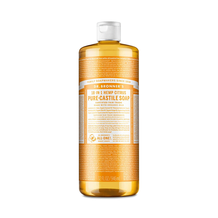 Dr. Bronner's Organic 18-In-1 Pure Castille Soap - Citrus, 946ml