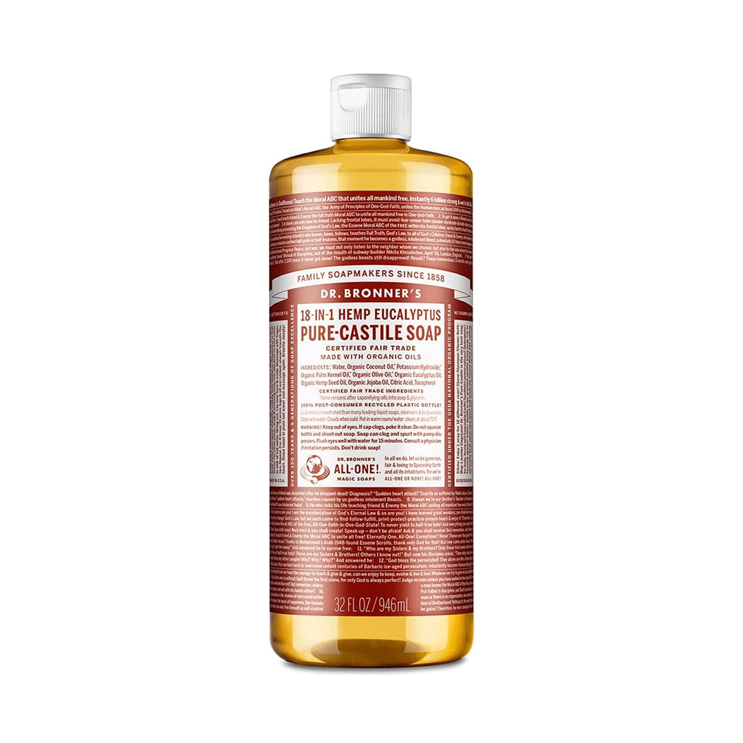 Dr. Bronner's Organic 18-In-1 Pure Castille Soap - Eucalyptus, 946ml