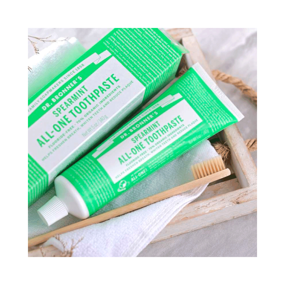 Dr. Bronner's Spearmint All-One Toothpaste, 140g
