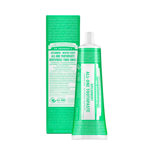Dr. Bronner's Spearmint All-One Toothpaste, 140g