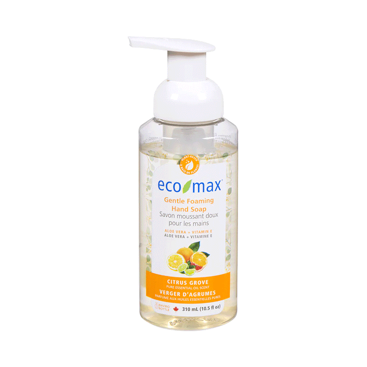 Eco-Max Hypoallergenic Gentle Foaming Hand Soap - Citrus, 310ml