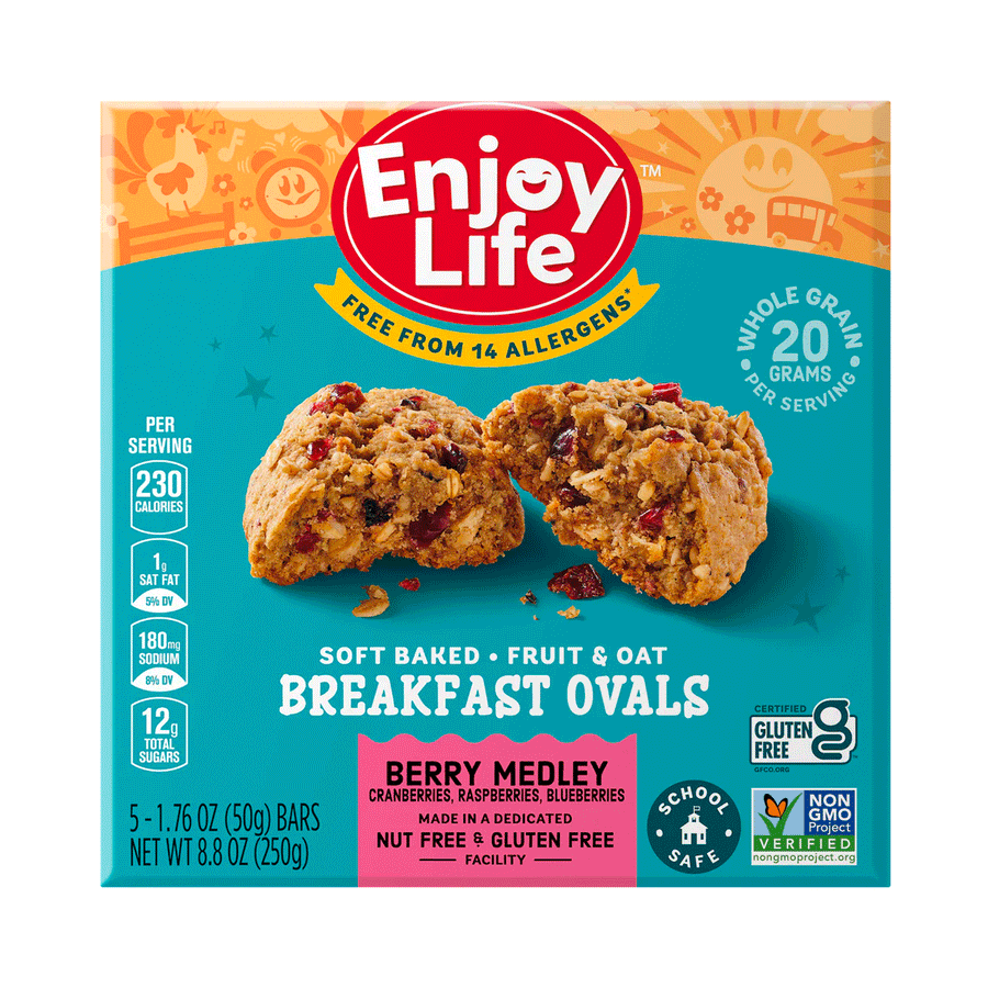 Enjoy Life Breakfast Ovals - Berry Medley, 250g