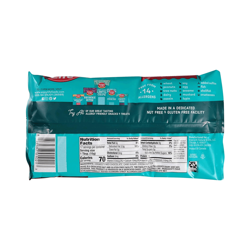 Enjoy Life Dark Chocolate Morsels, 255g