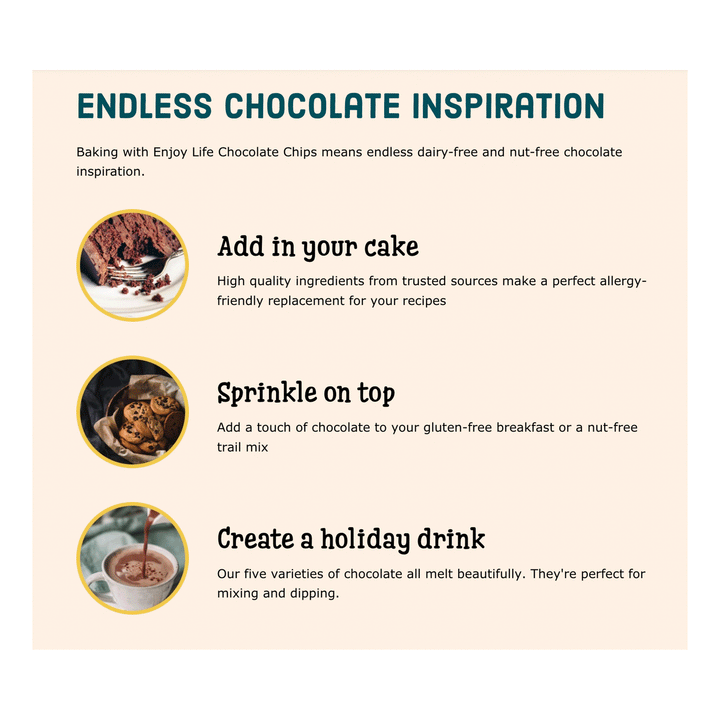 Enjoy Life Dark Chocolate Morsels, 255g