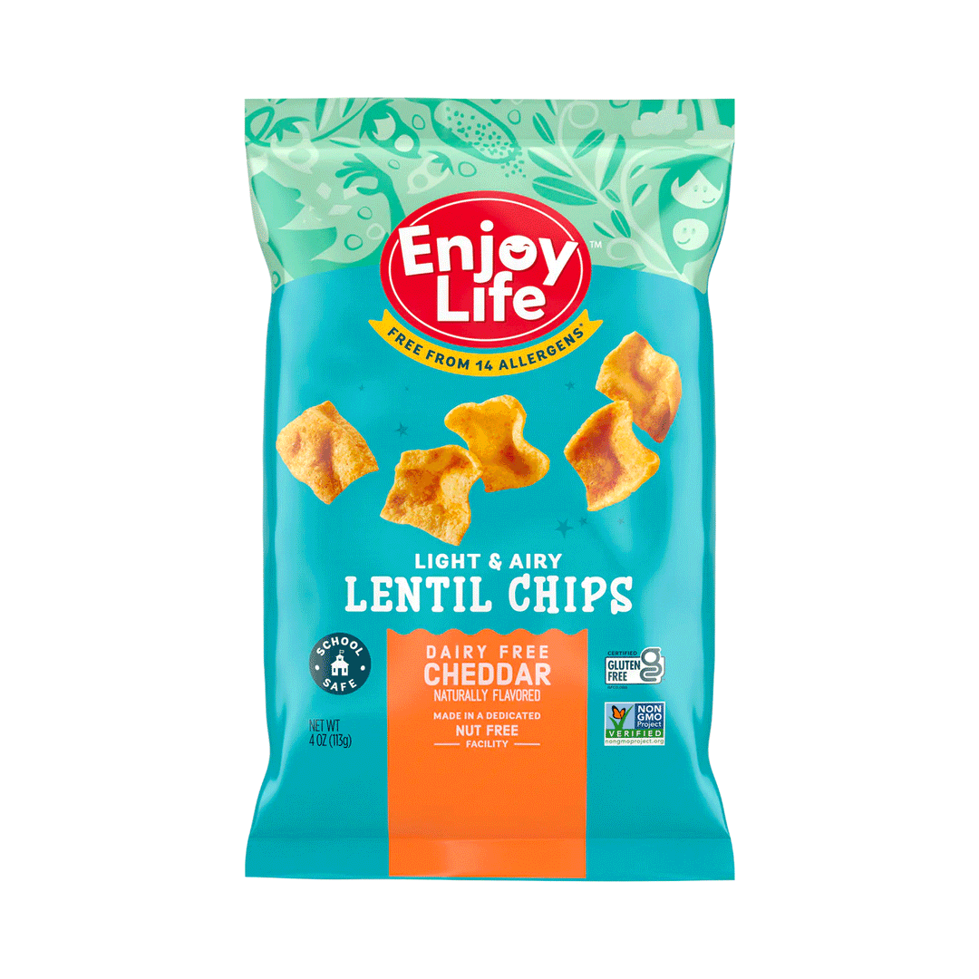 Enjoy Life Lentil Chips - Dairy Free Cheddar, 113g