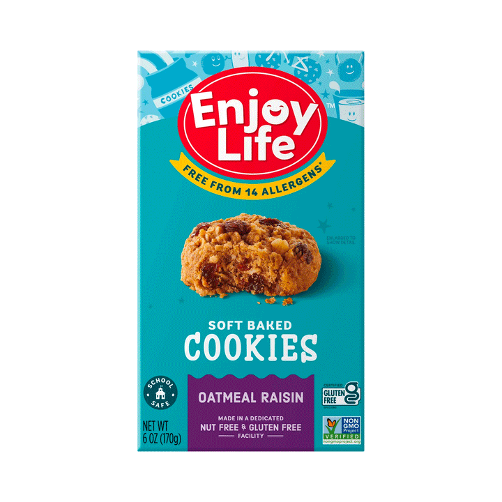 Enjoy Life Soft Baked Cookies - Oatmeal Raisin, 170g