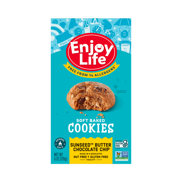 Enjoy Life Soft Baked Cookies - Sunseed Butter & Chocolate Chip, 170g