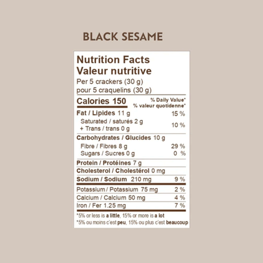 Eve's Flaxseed Crackers - Black Sesame, 108g