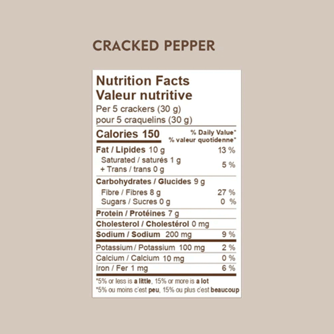 Eve's Flaxseed Crackers - Cracked Pepper, 108g