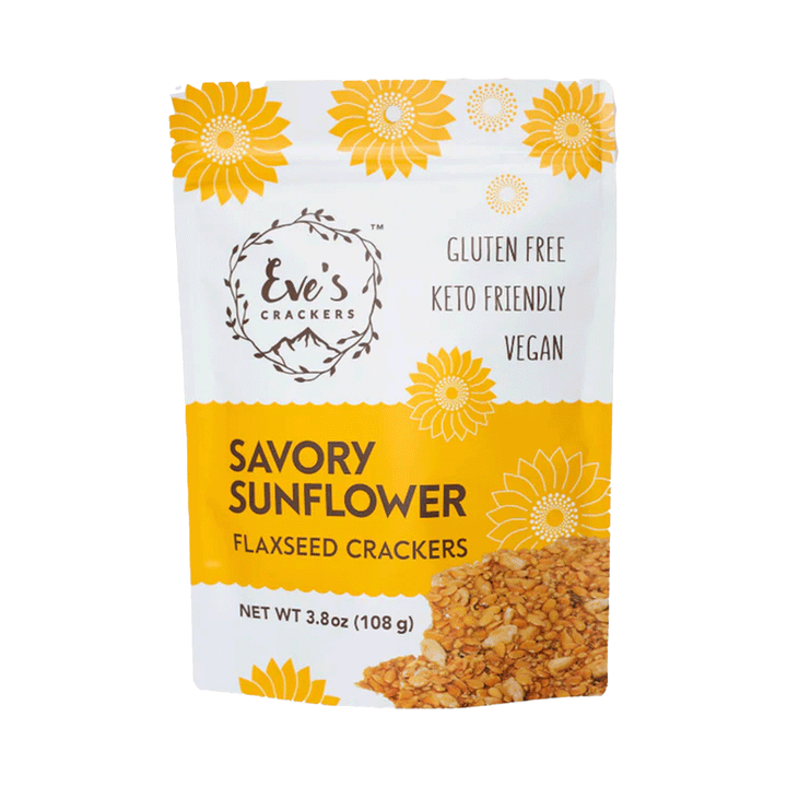 Eve's Flaxseed Crackers - Savoury Sunflower, 108g