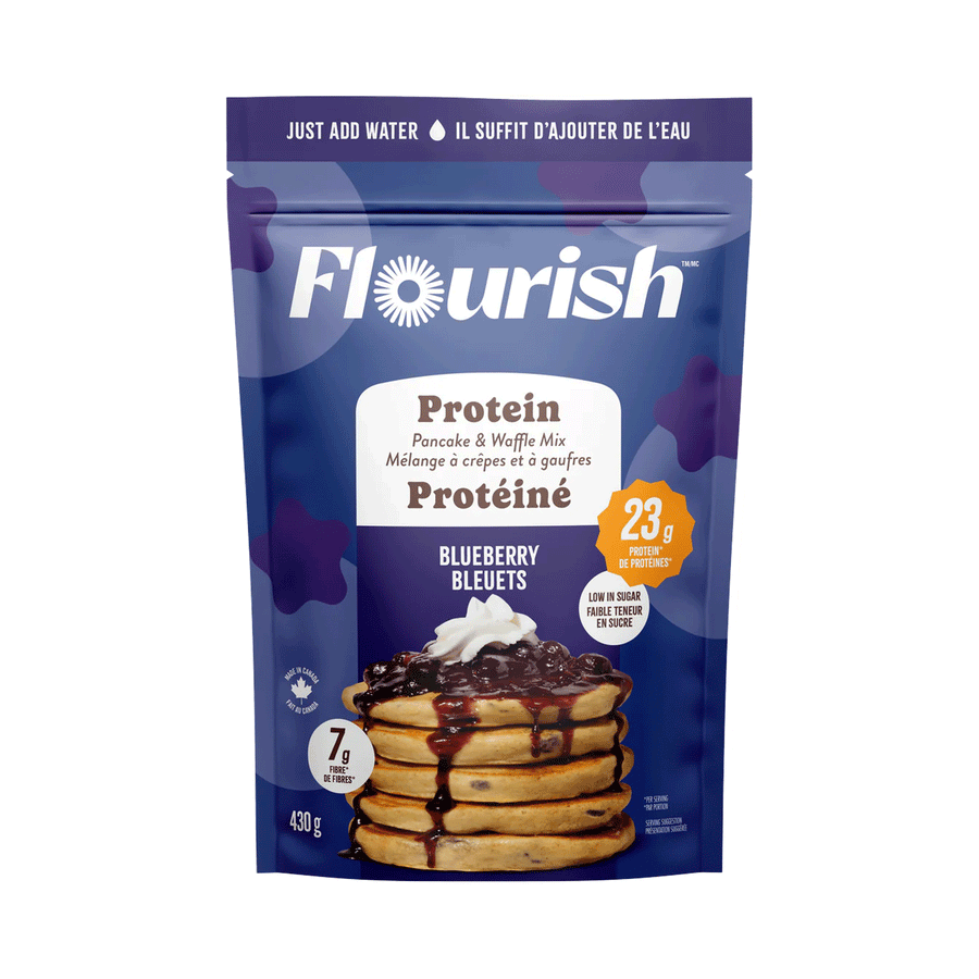 Flourish Plant-Based Blueberry Protein Pancake Mix, 430g