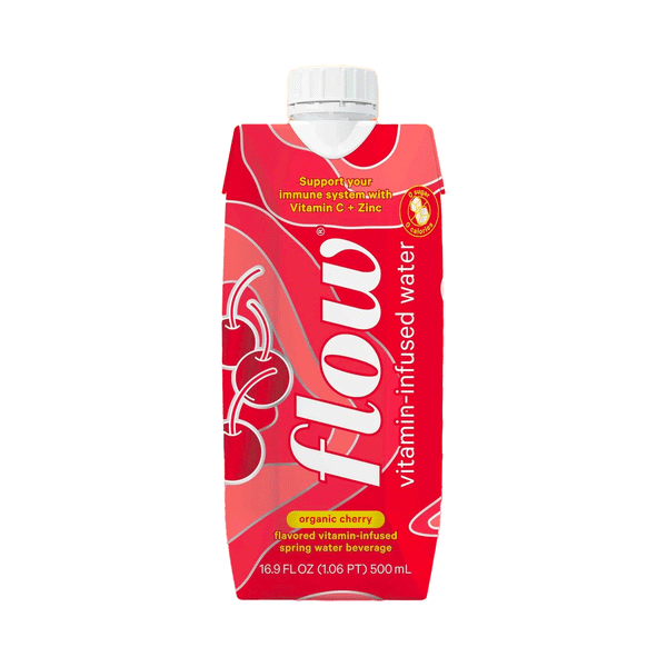 Flow Vitamin Infused Alkaline Spring Water - Cherry, 500ml