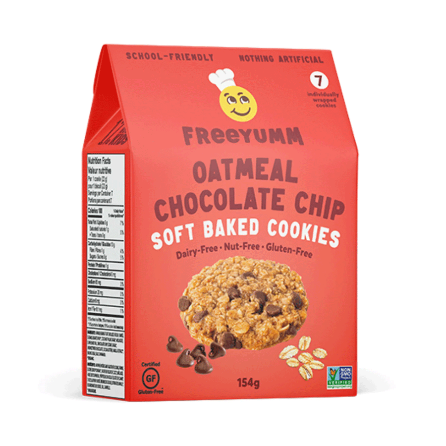 Freeyumm Soft Baked Cookies Oatmeal Chocolate Chip, 154g