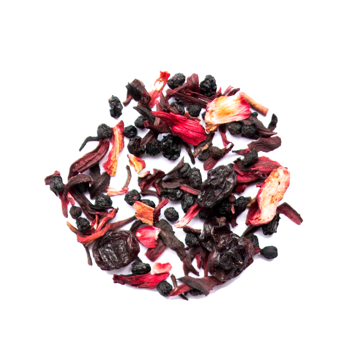 Genuine Tea Organic Elderberry Hibiscus - Herbal Tea, 50g