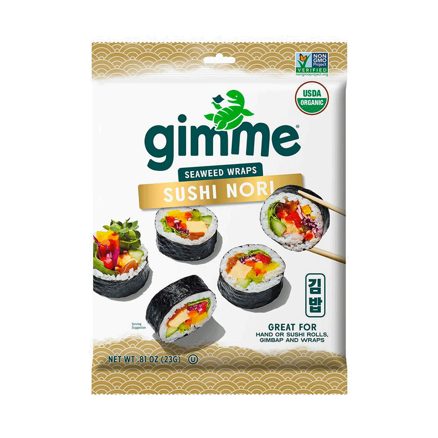 GimMe Organic Sushi Nori Sheets, 23g