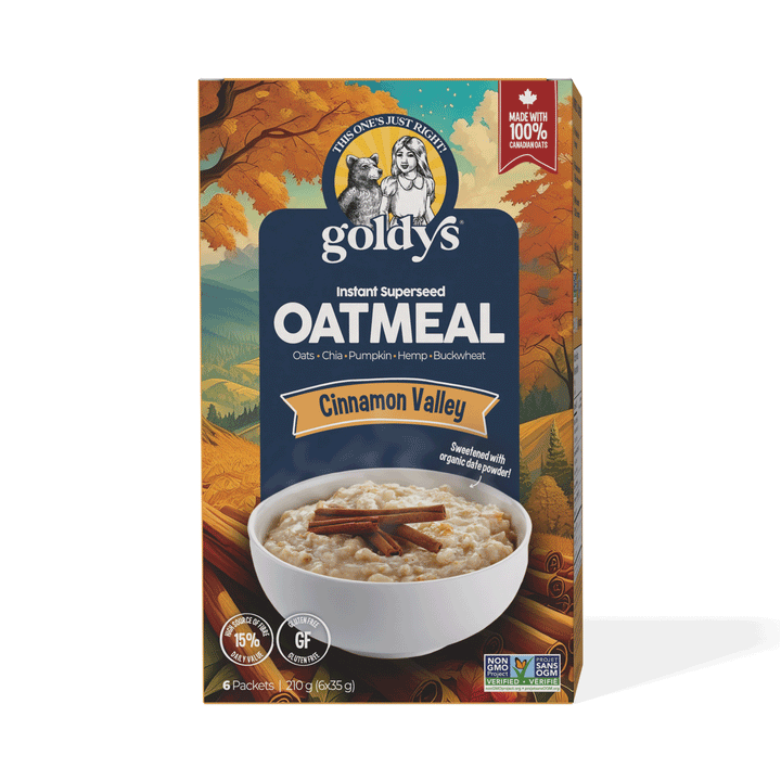Goldy's Superseed Oatmeal Cinnamon Valley, 6x35g Bags, 210g
