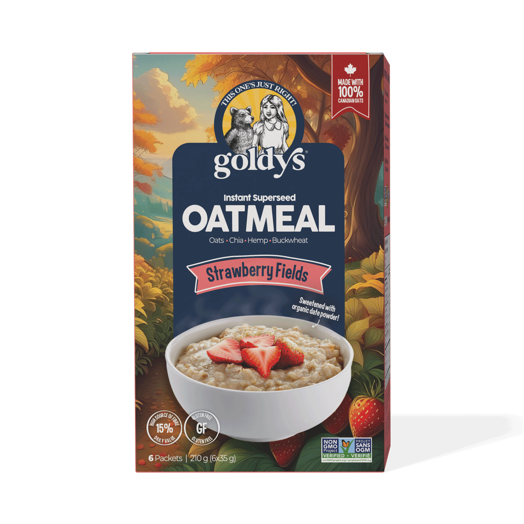 Goldy's Superseed Oatmeal Strawberry Fields, 6x35g Bags, 210g