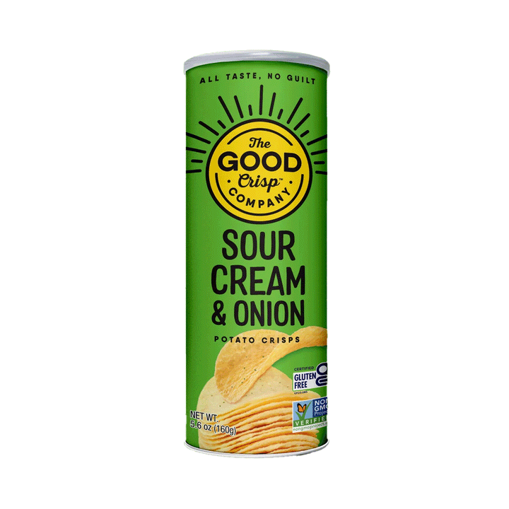 The Good Crisp Company Sour Cream & Onion Potato Crisps, 160g