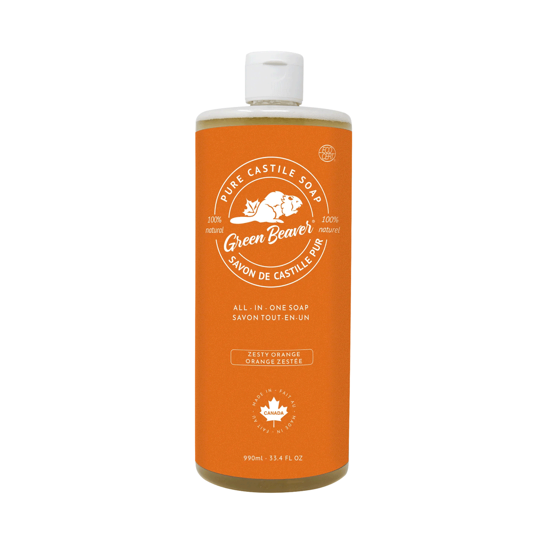 Green Beaver All-Purpose Castille Soap - Orange, 990ml