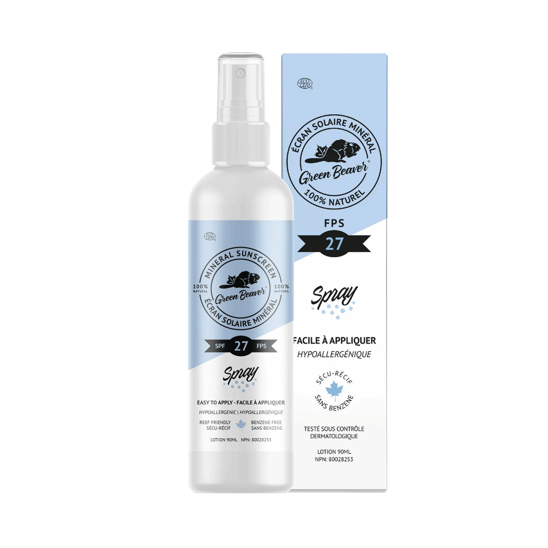 Green Beaver Mineral Sunscreen Spray - SPF 27, 90ml