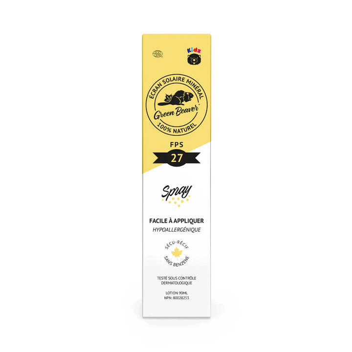 Green Beaver Mineral Sunscreen Spray - SPF 27 Kids, 90ml