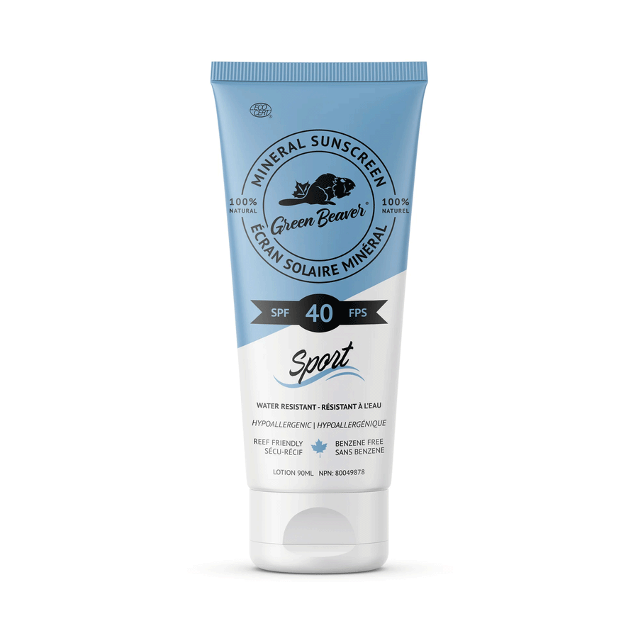 Green Beaver Mineral Sunscreen Lotion - SPF 40 Sport, 90ml