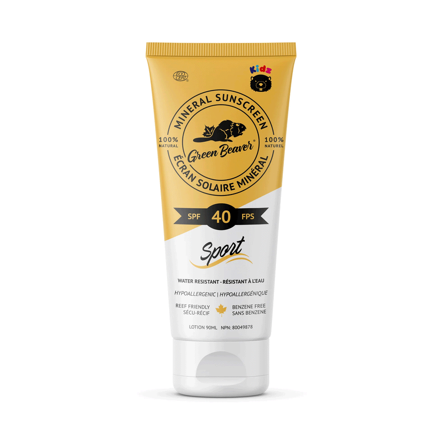 Green Beaver Mineral Sunscreen Lotion - SPF 40 Kids Sport, 90ml
