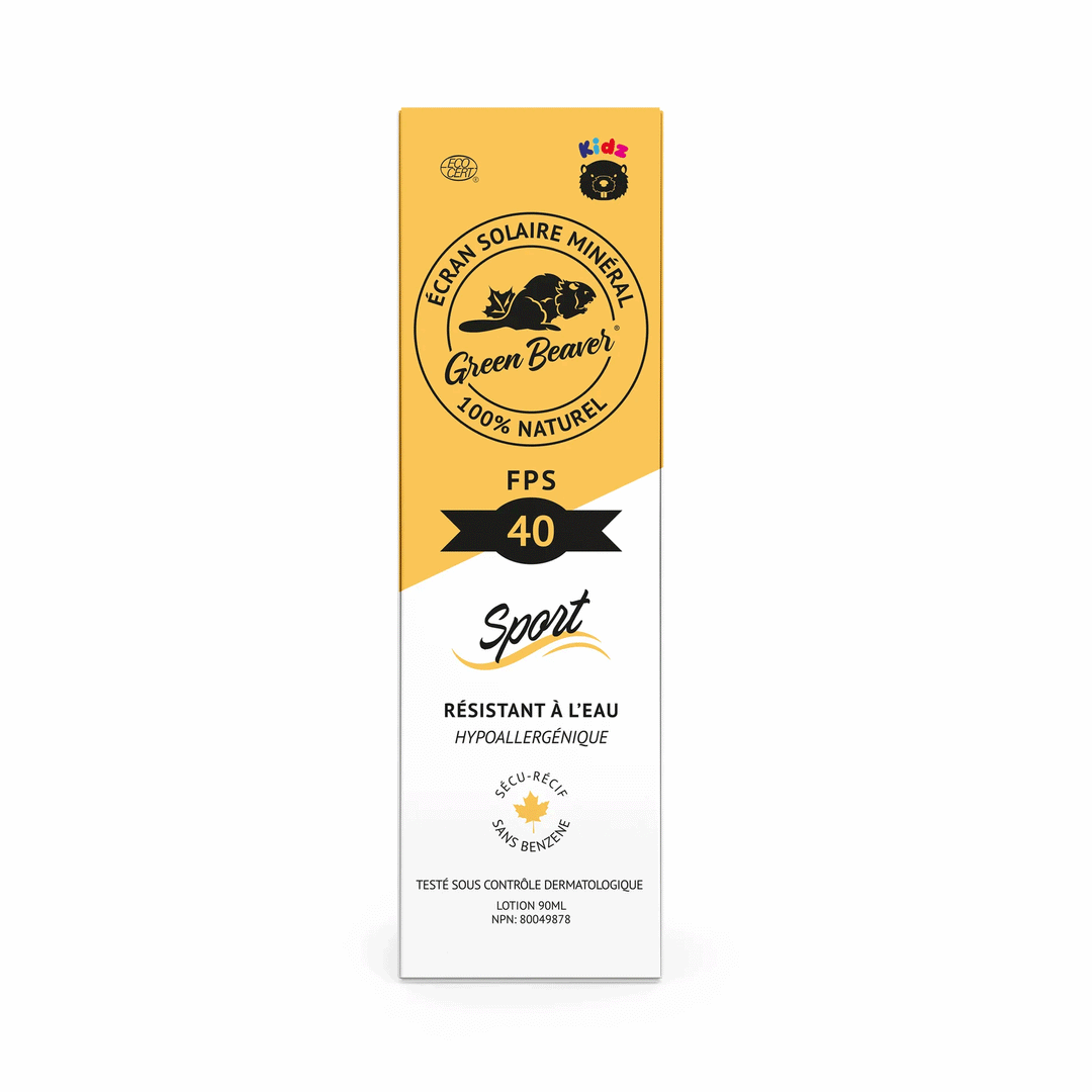 Green Beaver Mineral Sunscreen Lotion - SPF 40 Kids Sport, 90ml