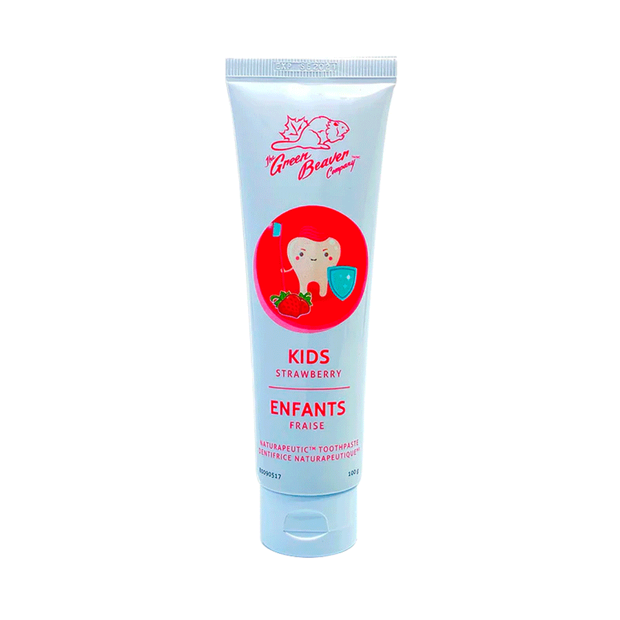 Green Beaver Naturapeutic Fluoride-Free Toothpaste for Kids - Strawberry, 100g