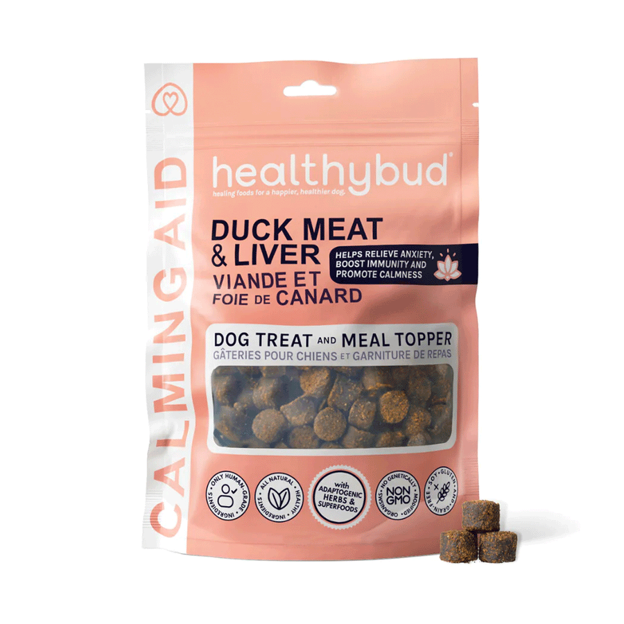 Healthy Bud Dog Treat & Meal Topper - Duck Calming Aid, 400g