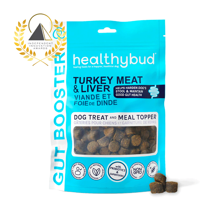 Healthy Bud Dog Treat & Meal Topper - Turkey Gut Booster, 130g