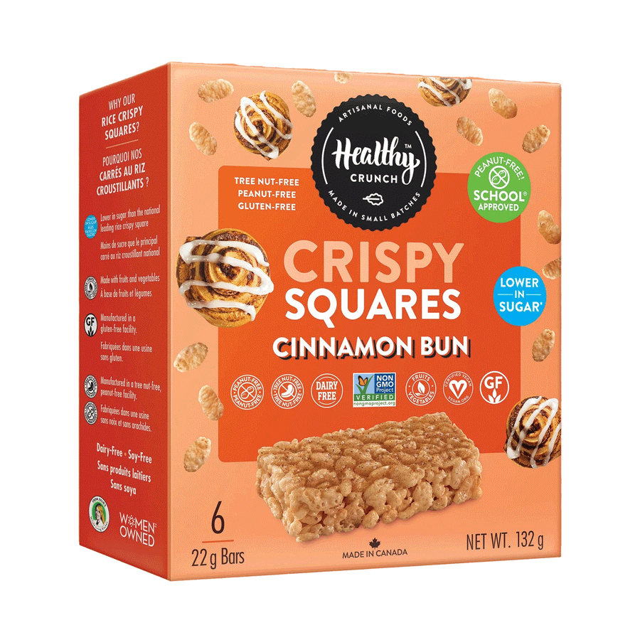 Healthy Crunch Rice Crispy Squares Cinnamon Bun, 6 bars
