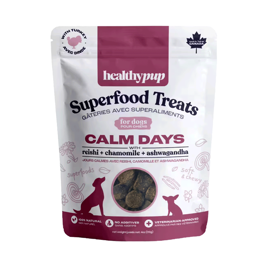 Healthy Pup Superfood Treats For Dogs Calm Days, 113g