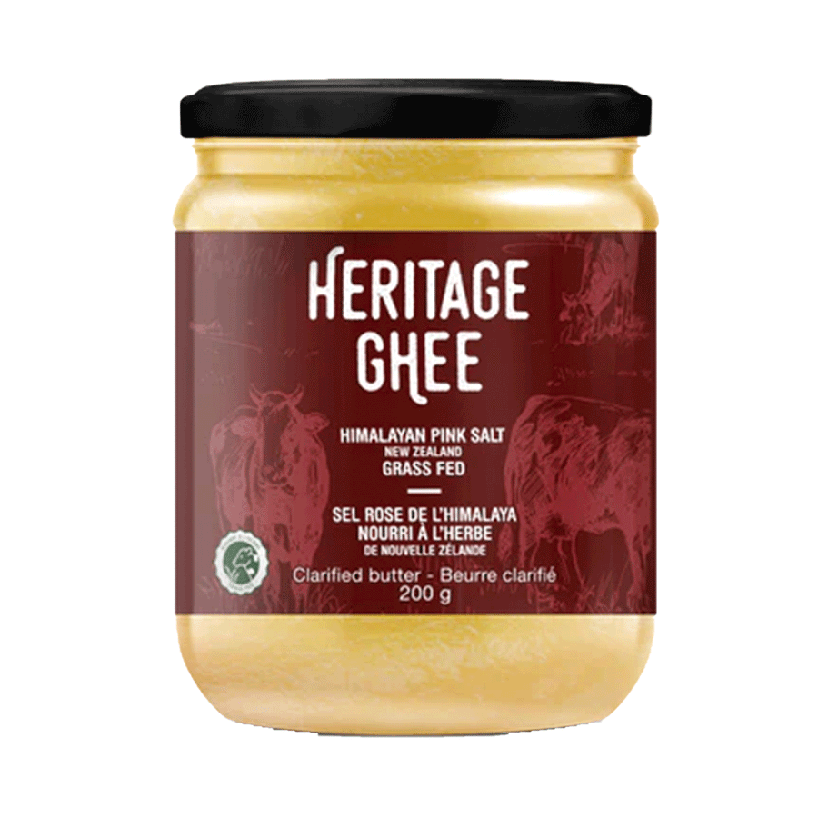 Heritage Ghee - New Zealand Grass Fed Ghee - Himalayan Pink Salt, 200g