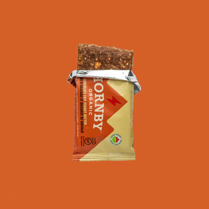 Hornby Organic Chocolate Chip Peanut Butter Energy Bar, 12x80g