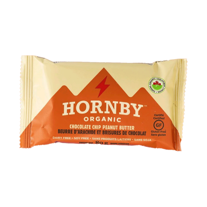 Hornby Organic Chocolate Chip Peanut Butter Energy Bar, 12x80g