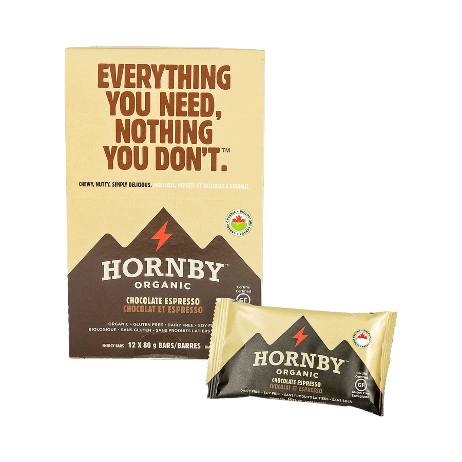Hornby Organic Chocolate Espresso Energy Bar, 12x80g