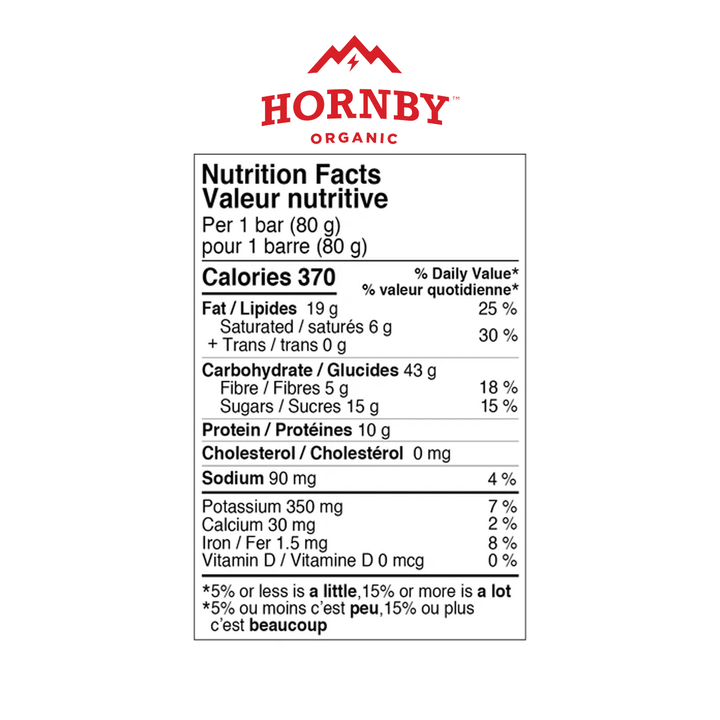 Hornby Organic Chocolate Espresso Energy Bar, 12x80g