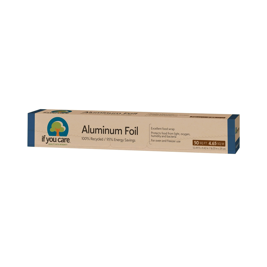 If You Care 100% Recycled Aluminum Foil Roll, 50 sq ft