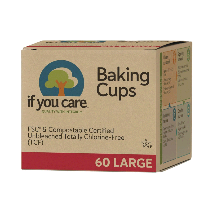 If You Care Unbleached Large Baking Cups, 60 Cups