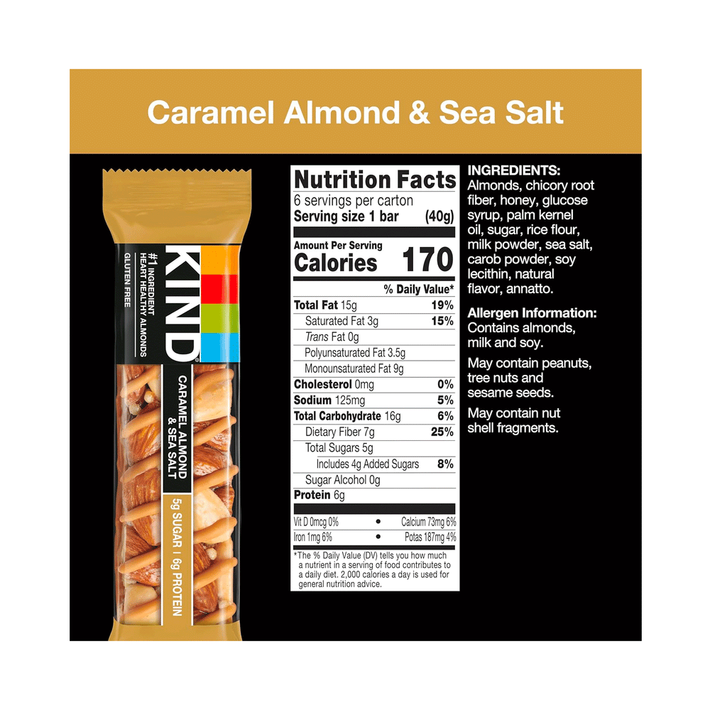 KIND Caramel & Sea Salt Bars, 5x40g